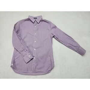 Crewcuts Ludlow Shirt Boys Size 10 Long Sleeve Red/Blue/ White‎ Gingham Check